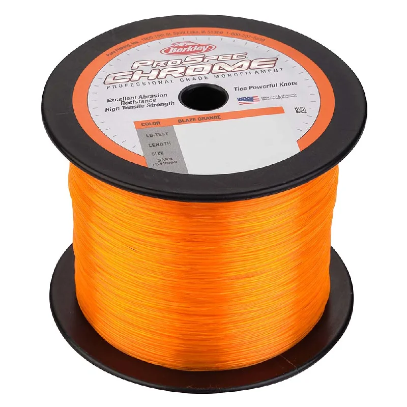 Easy-to-Knot Fishing Line-Berkley ProSpec Chrome Blaze Orange Microfilament - 12lb - 1000 yds - PSC1B12-80