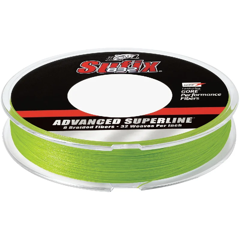 Flexible Fishing Line-Sufix 150 Yard 832 Advanced Superline Braid Fishing Line - 10 lb. - Neon Lime