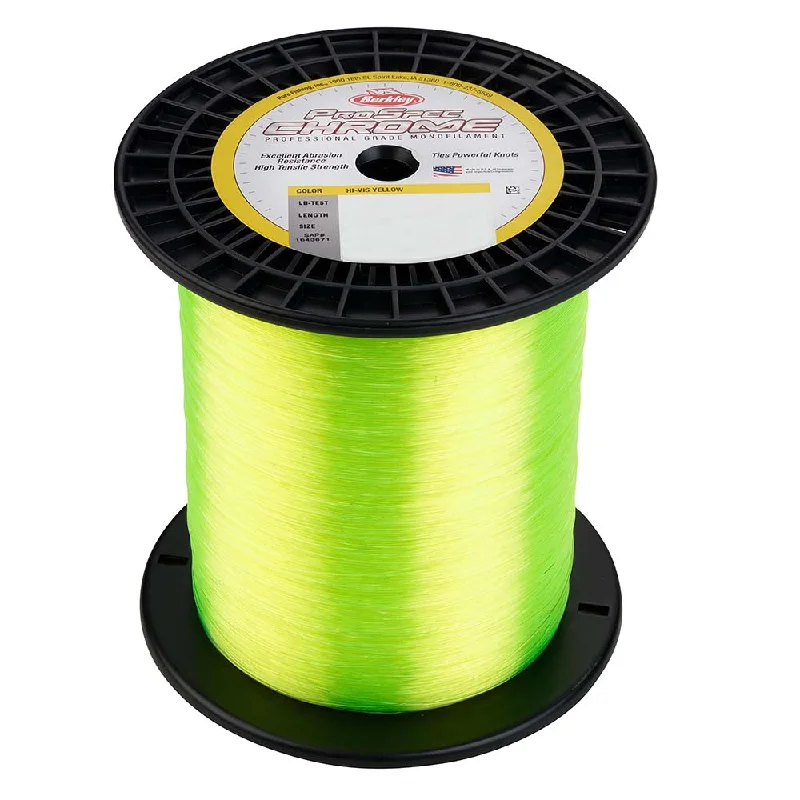 Low-Drag Fishing Line-Berkley ProSpec Chrome Hi-Vis Yellow Microfilament - 12lb - 3000 yds - PSC3B12-HVY