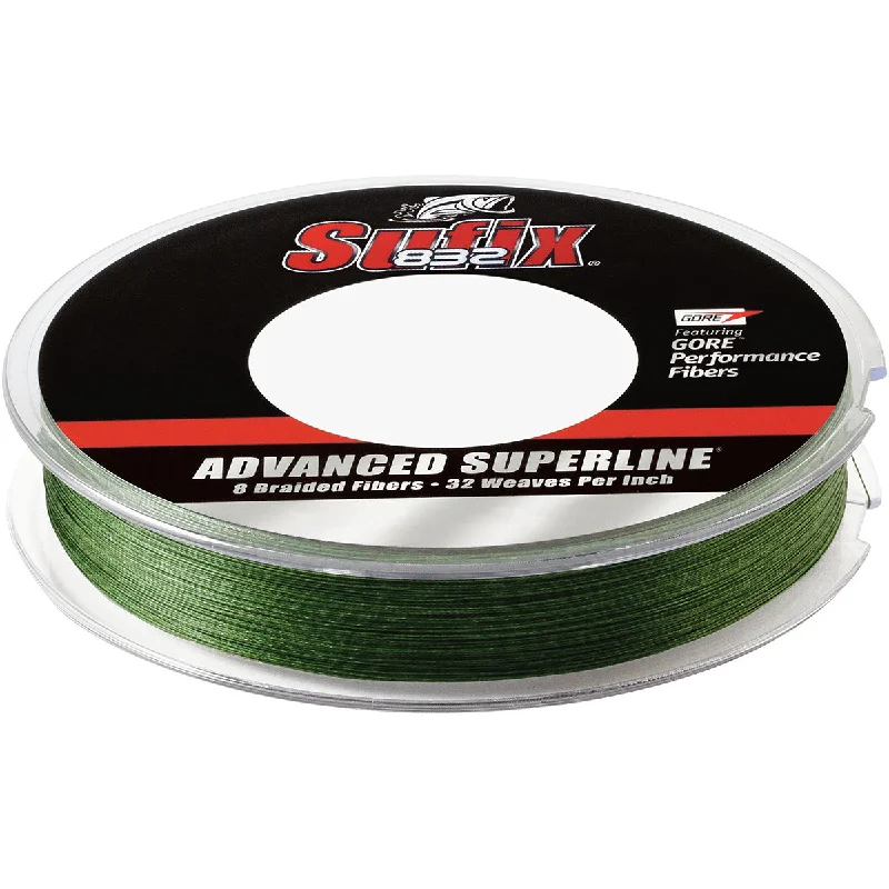 PVA Fishing Line-Sufix 300 Yard 832 Advanced Superline Braid Fishing Line - 15 lb. - Low-Vis Green