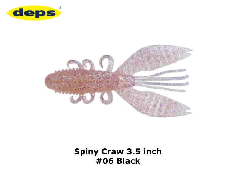 Weedless Fishing Lures-deps x Pro's One Spiny Craw 3.5 inch #05 Keimura Clear Hologram