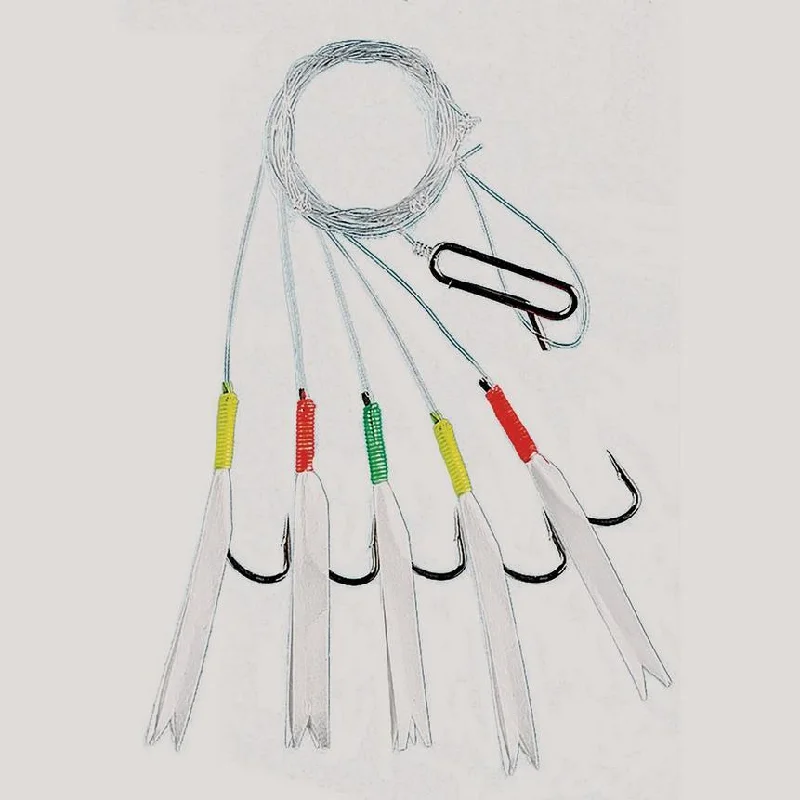 Soft Plastic Jerk Lures-FLADEN DAYLIGHT RIG FOR MACKEREL #1277-5-4