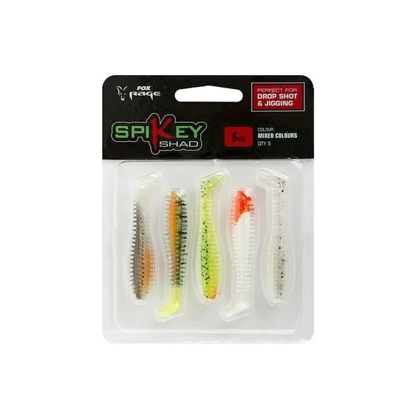 Fishing Lures for Perch-Fox Rage Spikey Shad 9cm Dropshot & Jigging Lures