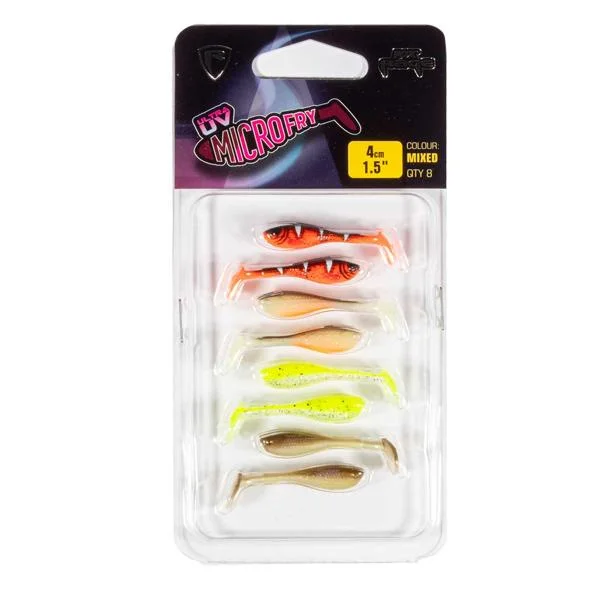 Paddle Tail Soft Lures-Fox Rage Ultra UV 4cm Micro Shad Softbaits