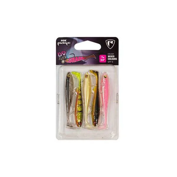 Eco-Friendly Fishing Lures-Fox Rage Ultra UV Slick Shad Softbaits Mixed