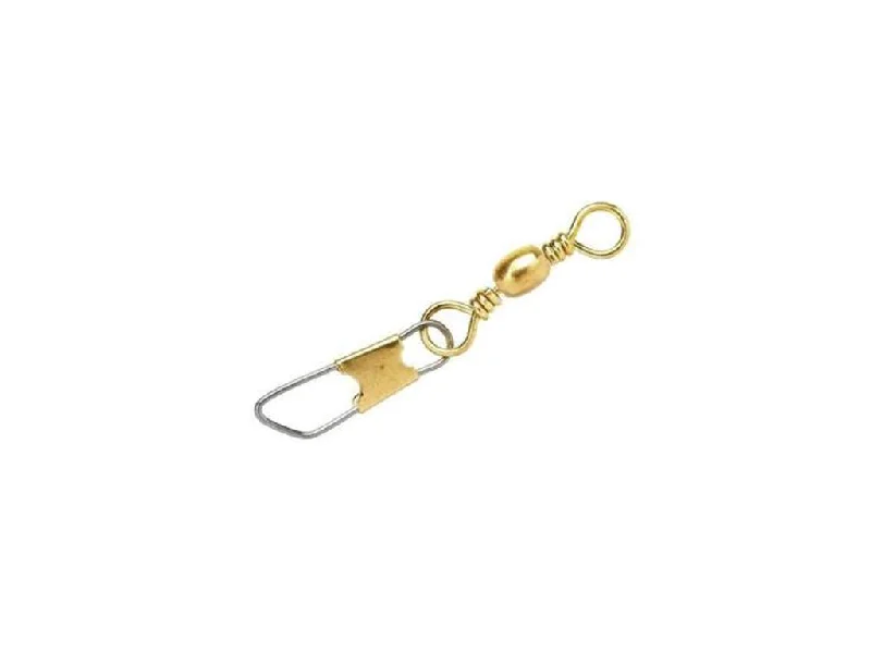 Realistic Fish Imitation Lures-Eagle Claw Snap Swivel / Barrel Swivel w/Safety Snap Size 12