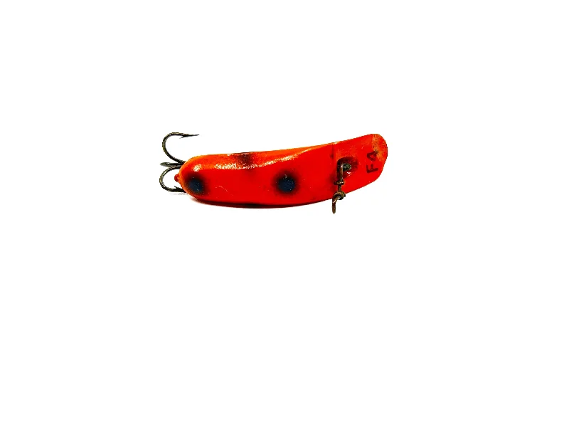 Bright Flash Lures-Helin Flatfish F4, Orange with Spots Color