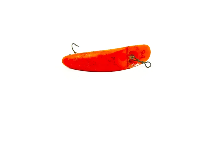 Deep-Diving Crank Lures-Helin Flatfish F6, Orange with Spots Color