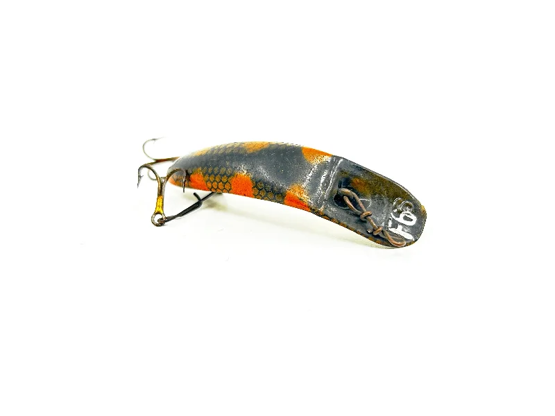 Soft Plastic Jerk Lures-Helin Flatfish F6, Perch Scale Color