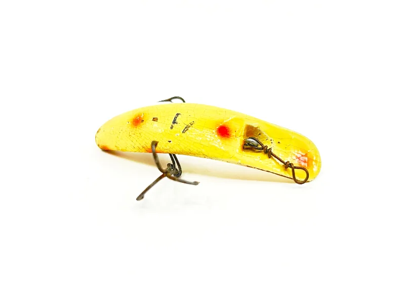 Fishing Lures for Salmon-Helin Flatfish F7, Pearl with Dots Color-Wooden