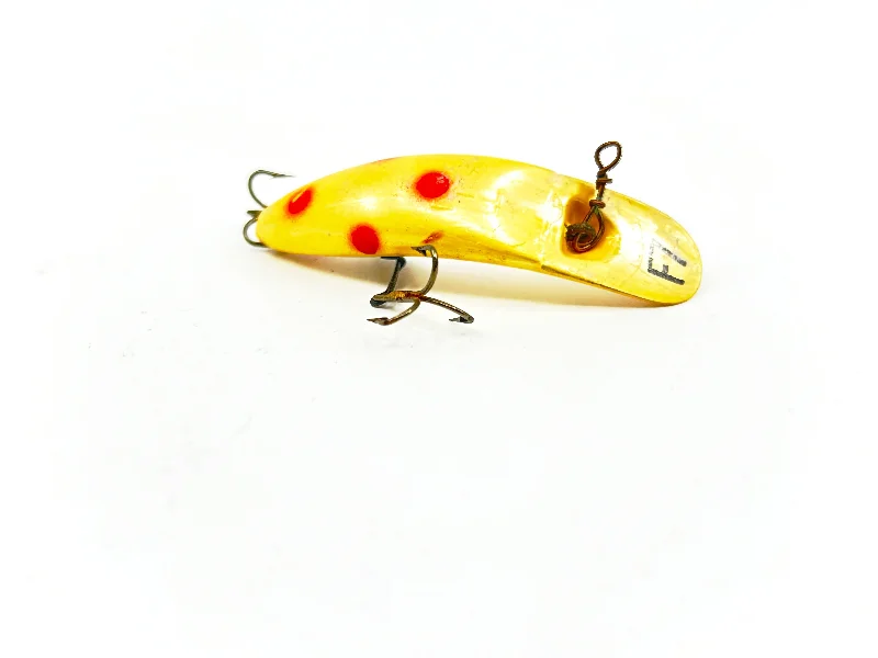 Artificial Shrimp Lures-Helin Flatfish F7, Pearl with Spots Color