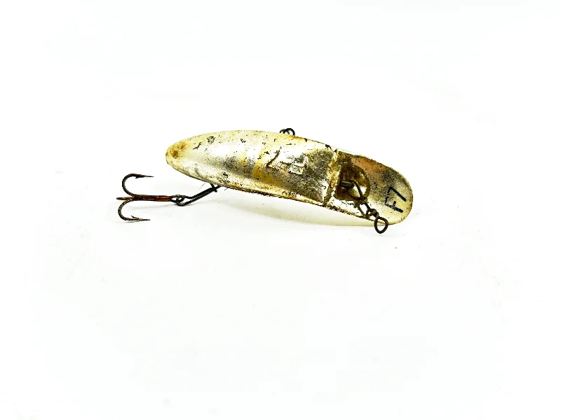 Pre-Rigged Lures-Helin Flatfish F7, Silver or Gold Plated Color