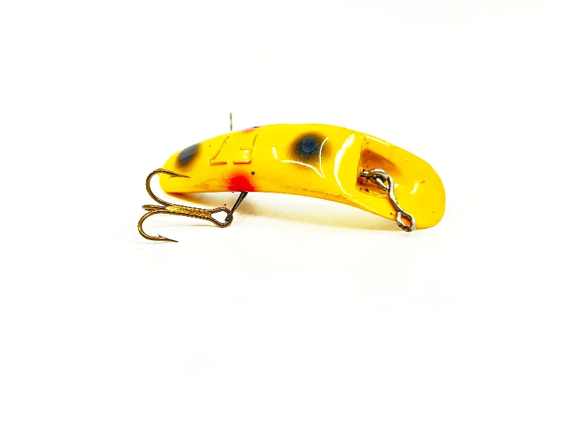 Big Game Lures-Helin Flatfish F7, Yellow with Spots Color