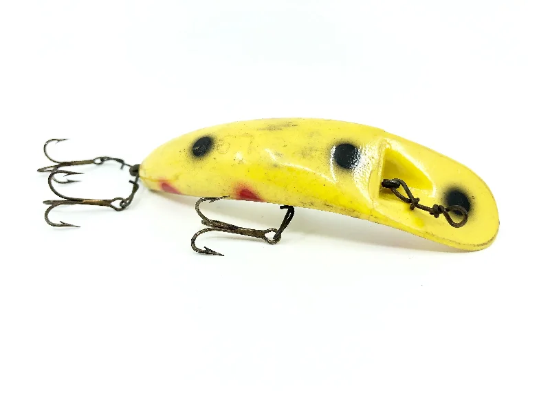 Best Lures for Pike-Helin Flatfish L9 Yellow with Spots Color