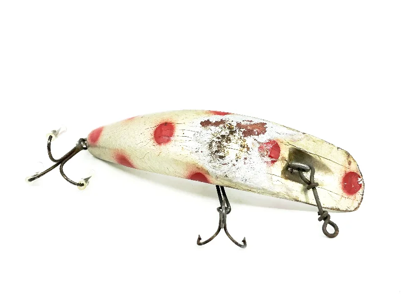 Fishing Lures for Bass-Helin Flatfish M2, Silver with Spots Color-Wooden