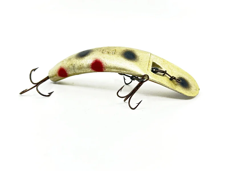 Swimbait Lures-Helin Flatfish P8, Gray with Spots Color