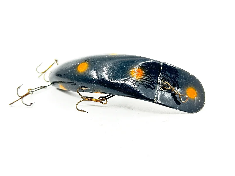 Glow-in-the-Dark Lures-Helin Flatfish S3, Black with Spots Color