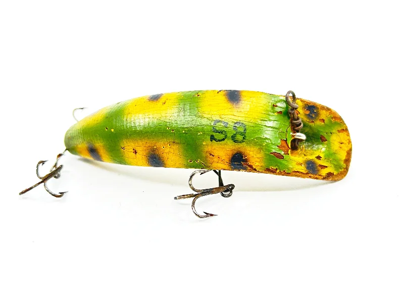 Steelhead Lures-Helin Flatfish S3, Frog Color-Wooden