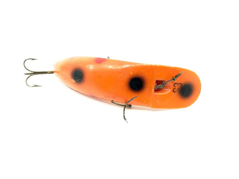 Deep Diving Lures-Helin Flatfish S3 Orange with Dots Color