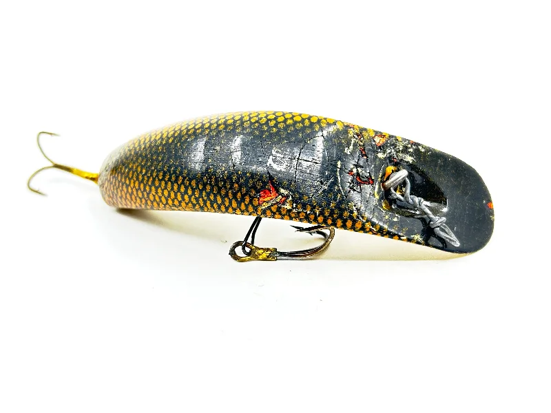 Floating Lures-Helin Flatfish S3, Perch Scale Color-Wooden