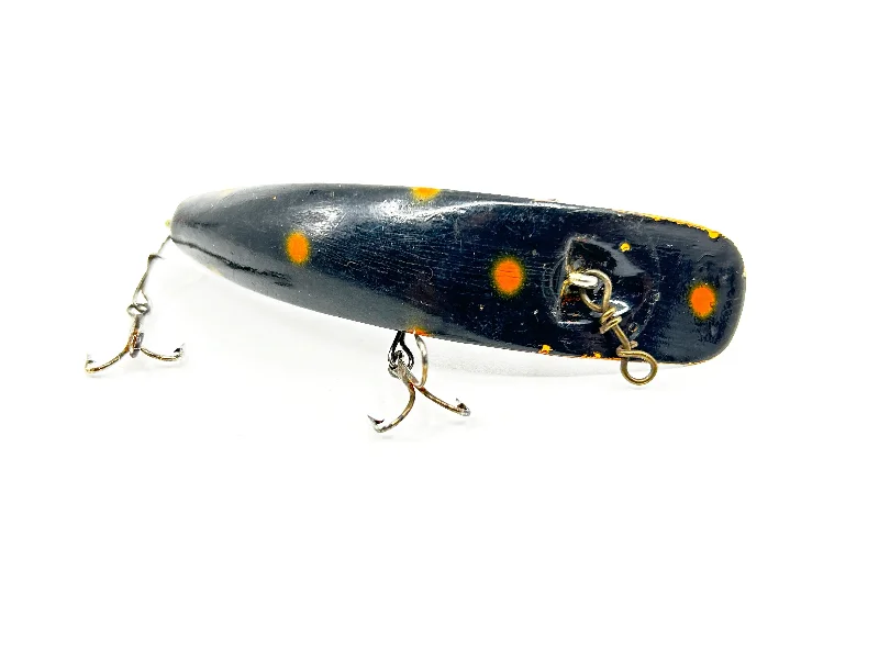 Soft Body Lures-Helin Flatfish U20, Black with Spots Color-Wooden