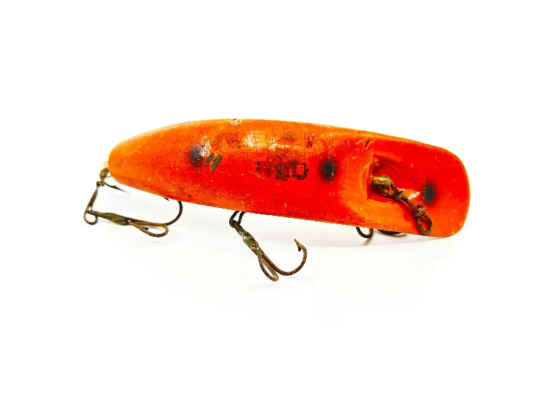 Best Fishing Lures-Helin Flatfish U20, Orange with Spots Color-Wooden