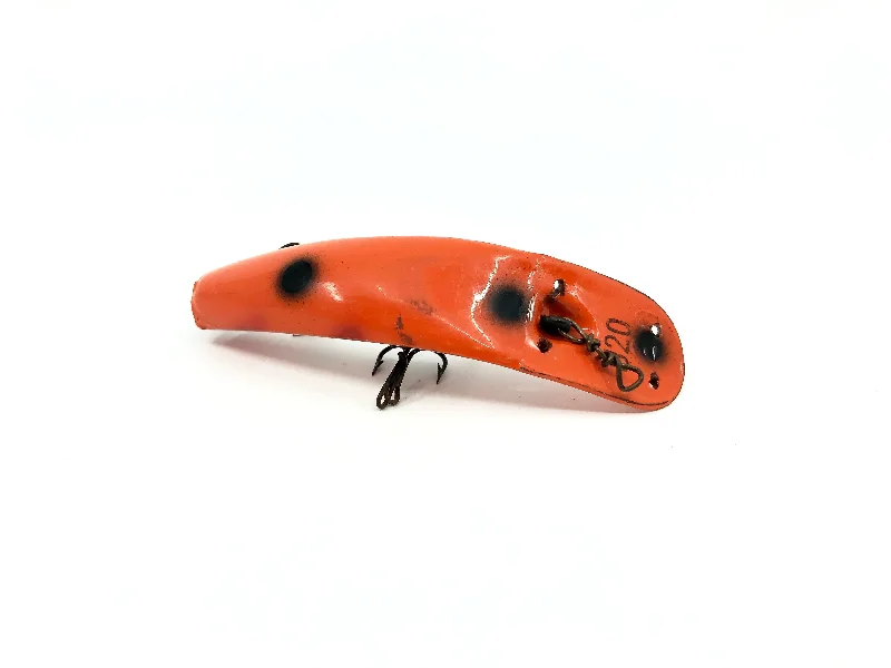 Inline Spinner Lures-Helin Flatfish U20 Orange with Spots Color