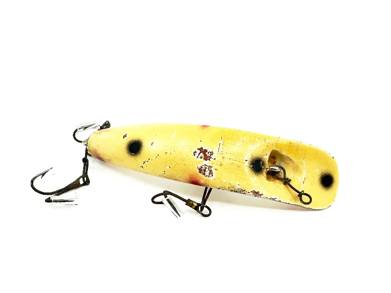 Sinking Lures-Helin Flatfish U20, Yellow with Spots Color-Wooden