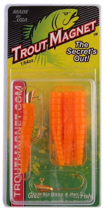 Lures for Saltwater Fishing-Leland Trout Magnet 1/64oz 9ct Orange