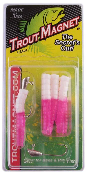 Inline Spinner Lures-Leland Trout Magnet 1/64oz 9ct White-Pink