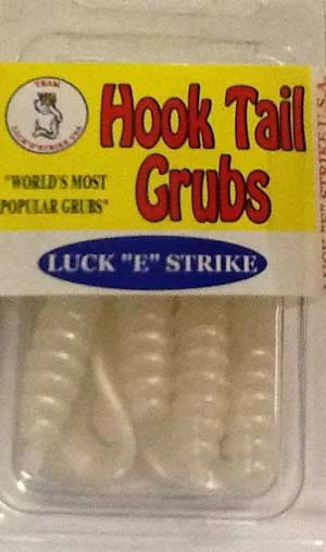 Lures for Fly Fishing-Luckie Strike Curl Tail Grub 3" 10ct Pearl