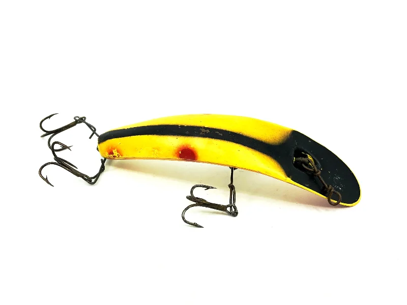 Swimbait Lures-Helin Vintage Flatfish U20, YB Yellow Black Stripe/Red Tip Color