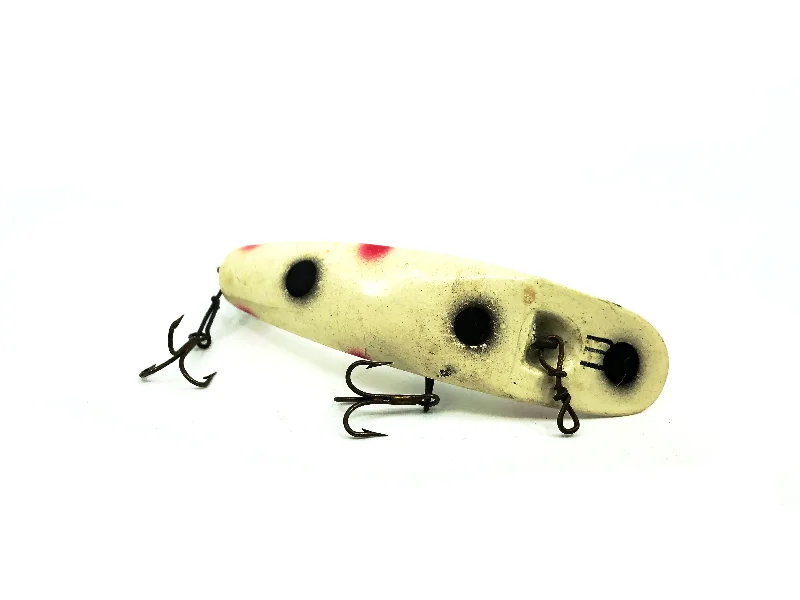 Bright Flash Lures-Helin Flatfish LU, WH White/Spots Color