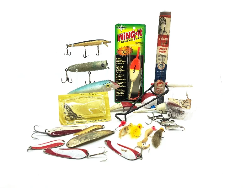 Pre-Rigged Lures-Vintage Tackle Box Stuffing Pack.