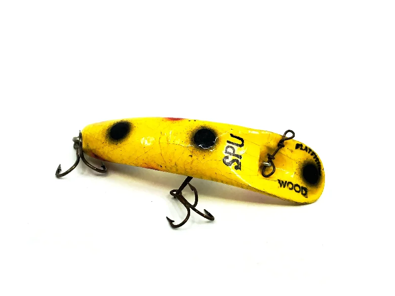 Action-Packed Lures-Helin Flatfish Wooden SPU, Y Yellow Color