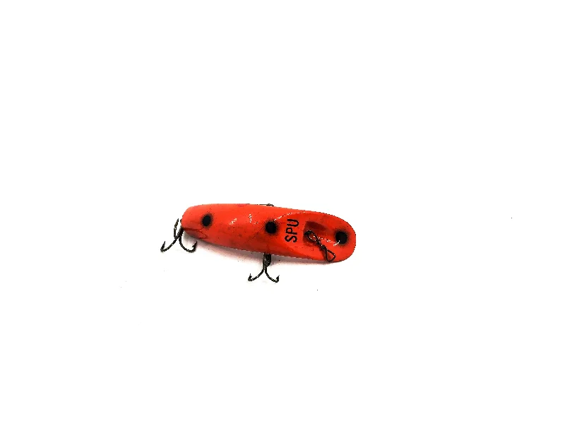 Bright Color Lures-Helin Flatfish Wooden SPU O Orange Color.