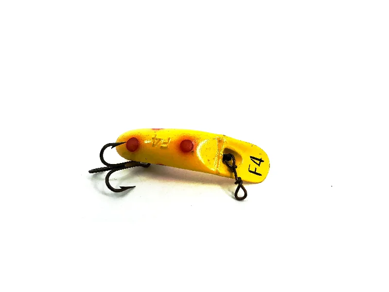 Floating Lures-Helin Flatfish F4, YE Yellow Color