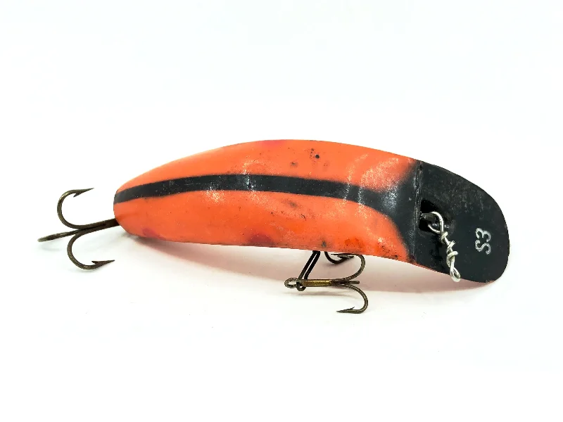 Saltwater Lures-Helin Flatfish S3, LOB Light Orange Black Stripe Color