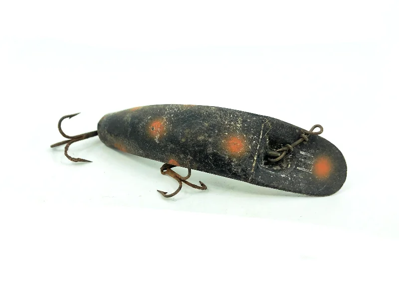 Top-Rated Fishing Lures-Helin Flatfish LU, Black/Orange Spots Color