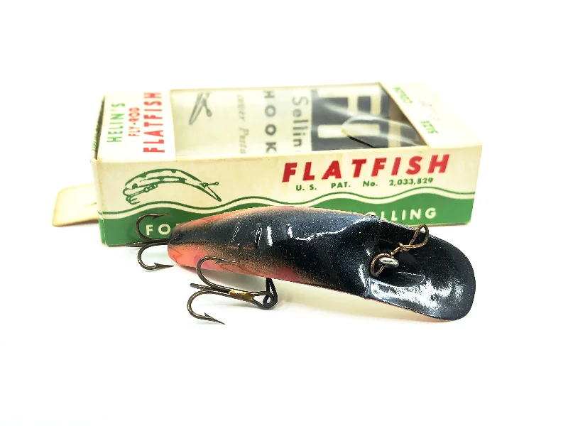 Feather Lures-Helin Flatfish F7, OP Orange Pearl Color in Box