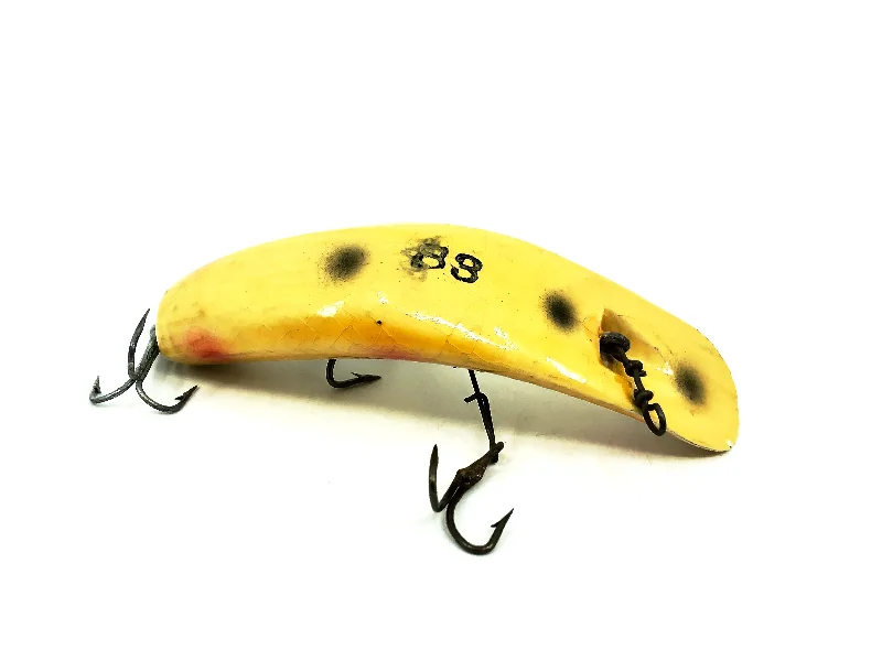 Jerkbait Lures-Helin Wooden Flatfish S3, YEP Yellow Pearl Color