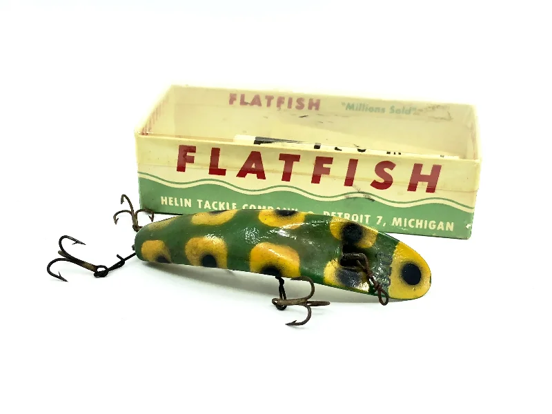 Small Jigging Lures-Helin Flatfish U20, Frog Color-with Box