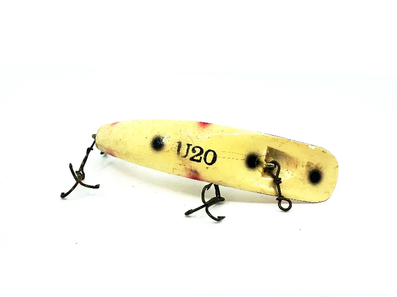 Lures for Inshore Fishing-Helin Flatfish U20, White Color-Wooden