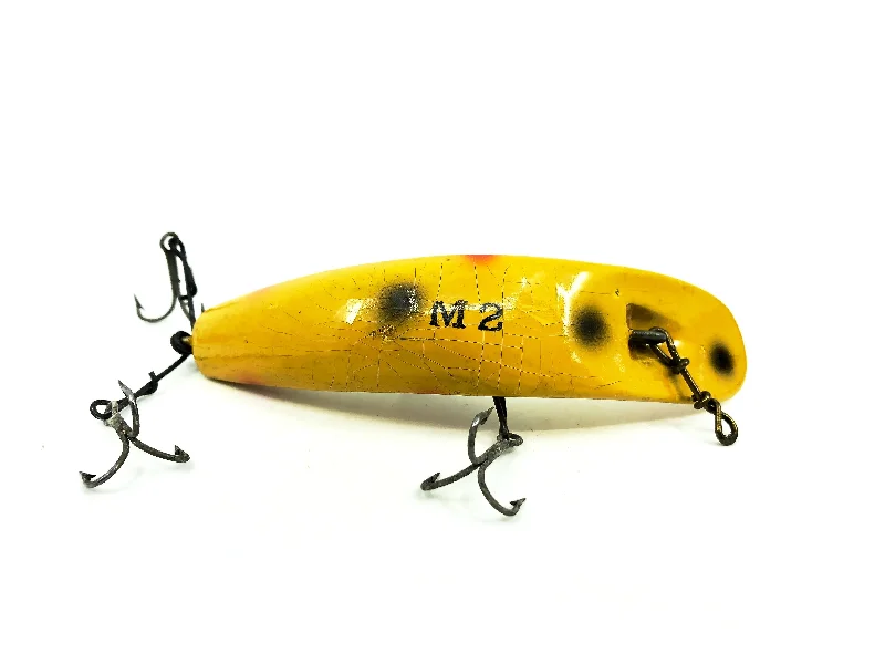 Scented Crawfish Lures-Helin Flatfish M2, YE Yellow Color