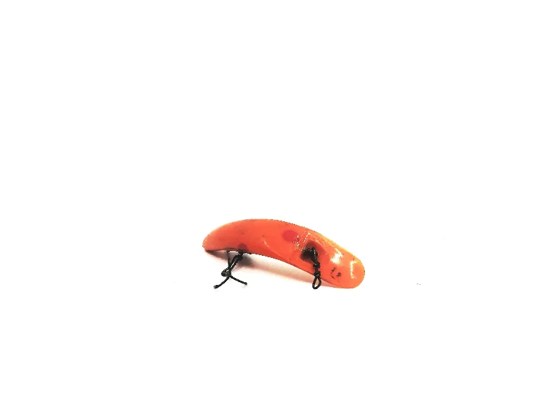 Hybrid Soft Lures-Vintage Helin Flatfish F6 LO Light Orange