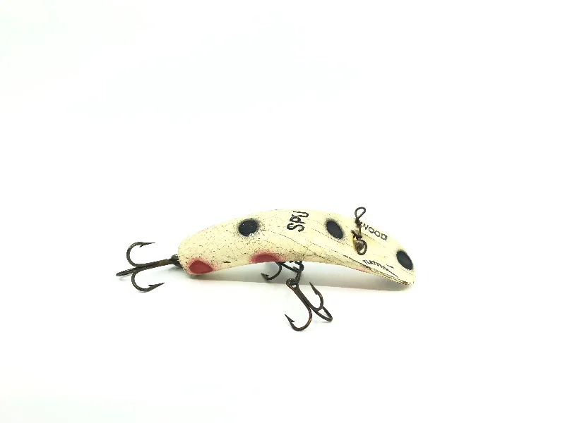 Sinking Popper Lures-Helin Flatfish Wooden SPU WH White Color