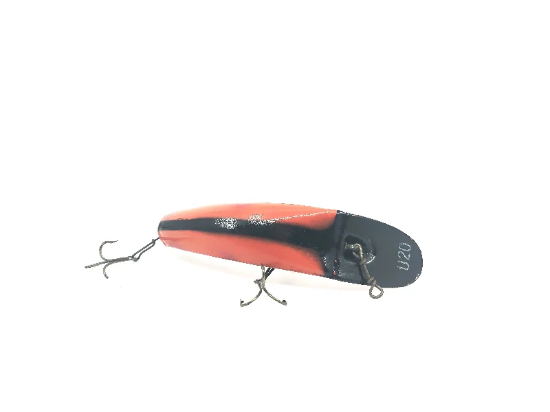 Slow-Sinking Lures-Helin Flatfish U20 OR Orange Red Tip Black Stripe Color