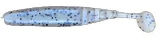 Bright Color Lures-Slider Double Action Grub 3" 10ct Blue Pearl-Blue Glitter