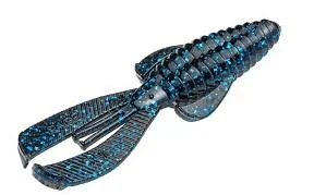 Small Jigging Lures-Strike King Baby Rage Bug 3” 9pk Black-Blue