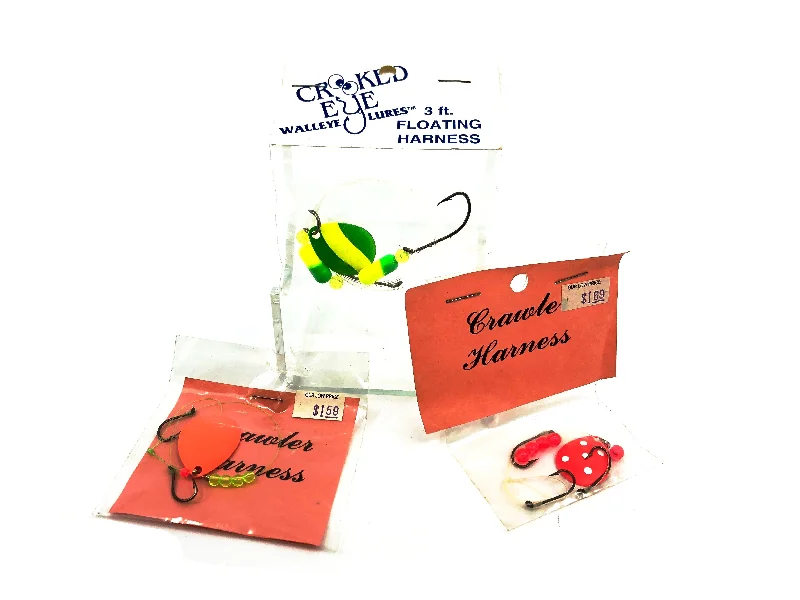 Artificial Shrimp Lures-Walleye Rigs Trio Pack